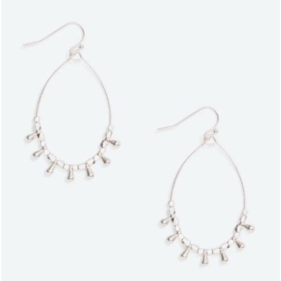 Marlyn Schiff Mareka Teardrop Silver Earrings - Picture 1 of 4